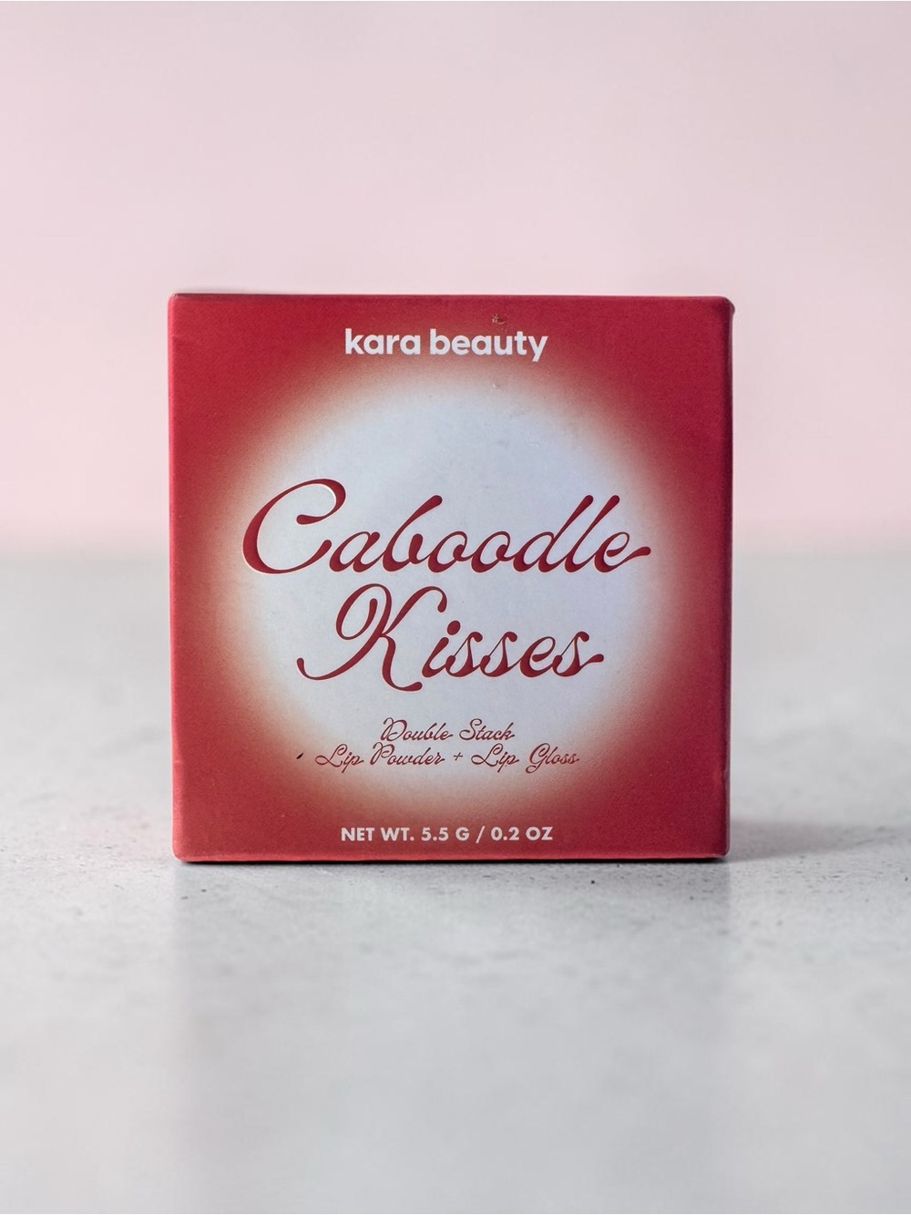 Kara Beauty Caboodle Kisses Lip Powder + Lip Gloss - in Wildly Red NIB
